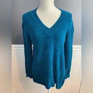 ••SOLD•• Teal Soft V Sweater